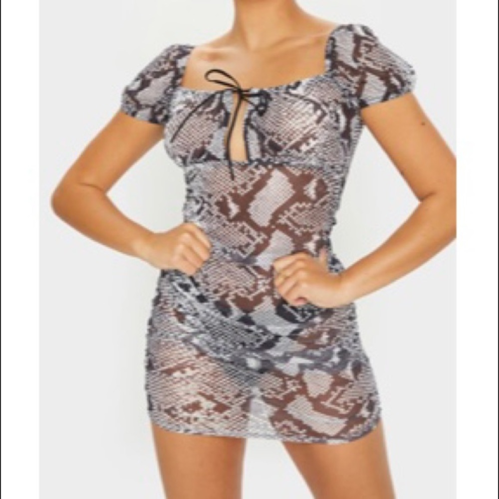 PRETTYLITTLETHING Mesh dress